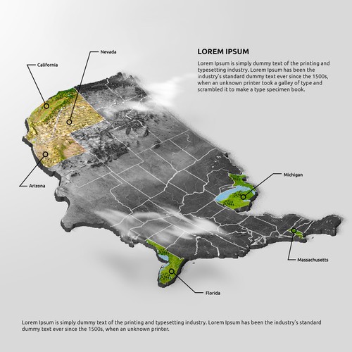 US 3D map.