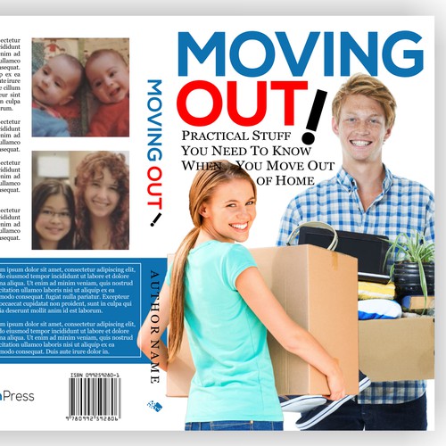 Design a fantastic cover for my book "Moving Out!"