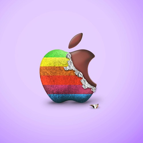 Simple Chocolate Apple logo for our Easter ad in the future