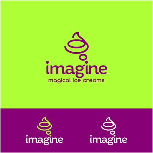 Logo for ice cream shop