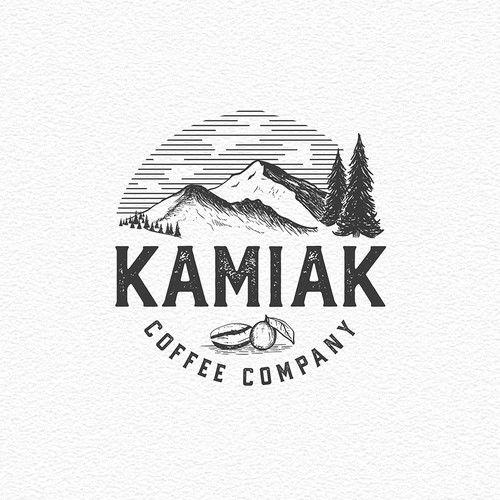 LOGO CONCEPT FOR KAMIAK COFFEE