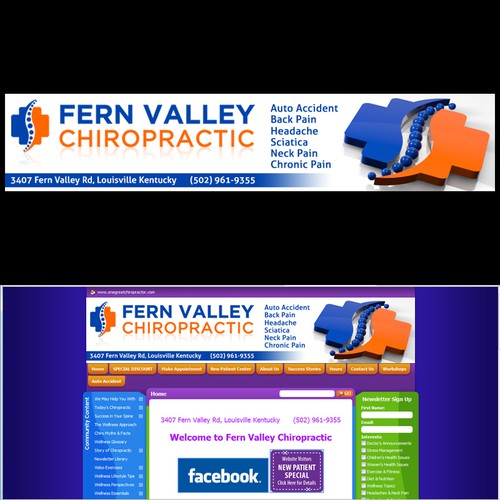 Create the next banner ad for Fern Valley Chiropractic
