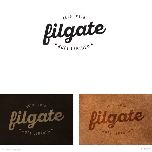 Sleek and strong Typographic logo with a vintage flair 