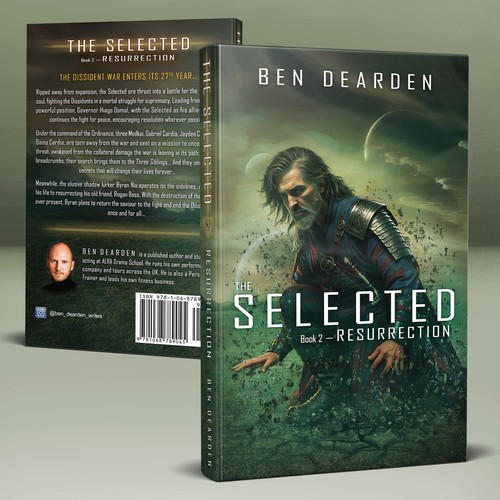 Book-cover design for a 2nd novel in the "SELECTED" series