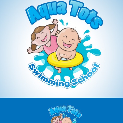 Create a winning logo for Aqua Tots Swimming School