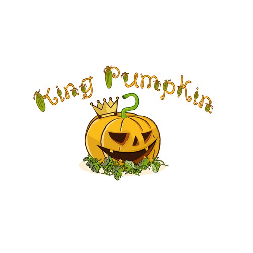 King Pumpkin Logo for Children's Adventure Product