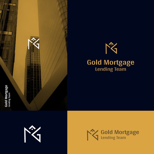 The Gold Mortgage Minimal Logo Design