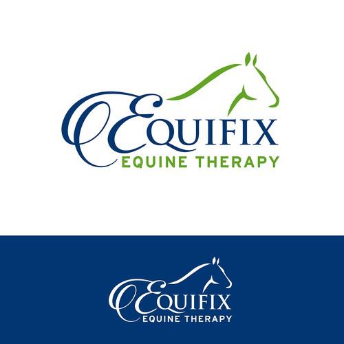 Sophisticated logo for equine massage therapist