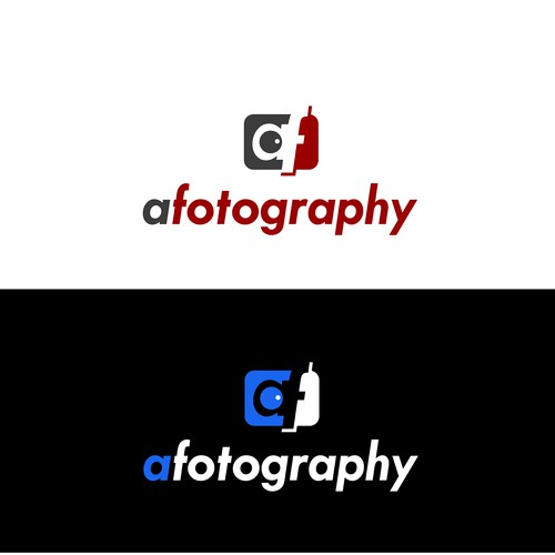 A simple edgy AF photography logo design.