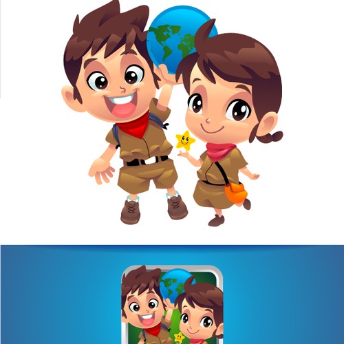 GIRL/BOY DUO FOR CHILDRENS BOOK APP