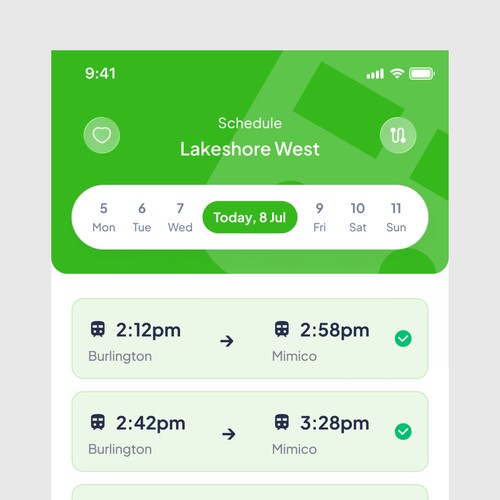 train itinerary 