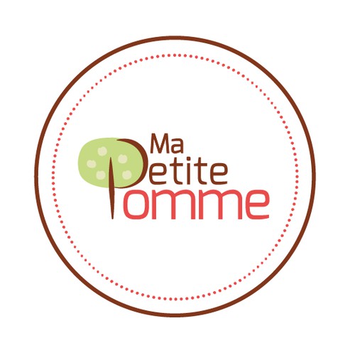 Un logo pour "Ma petite pomme" ! Un site marchand de produits respecteux pour bébé, enfants...