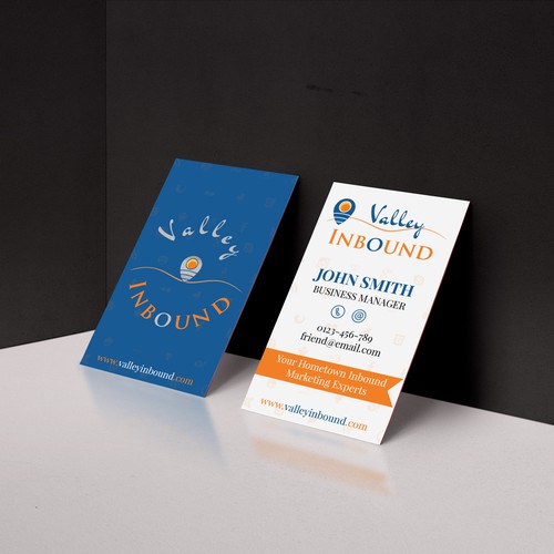 Vertical business card