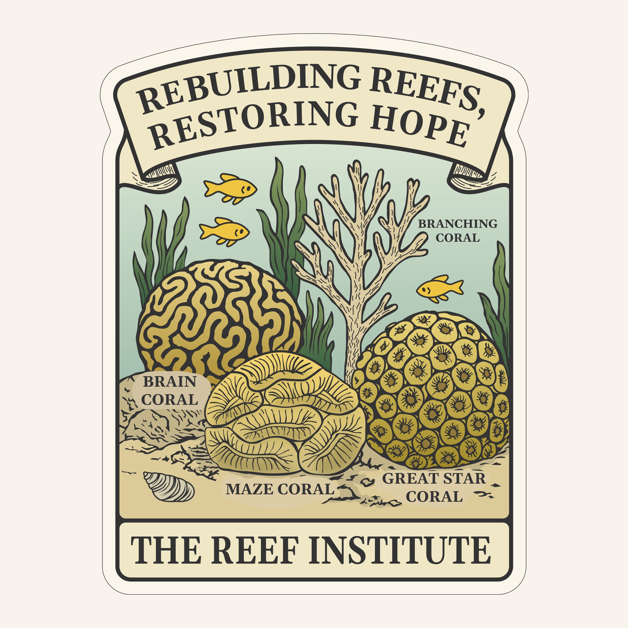 Sticker Design for Coral Conservation!