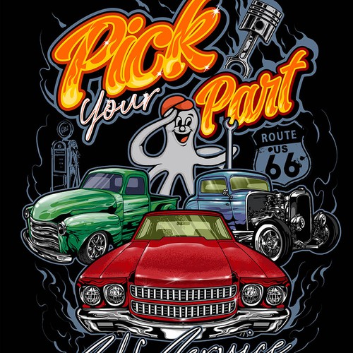 retro automotive tshirt