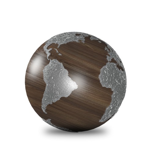 Earth Globe Art