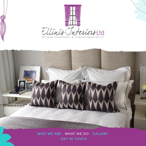 Design the quirky creative web page for Ellinis Interiors!