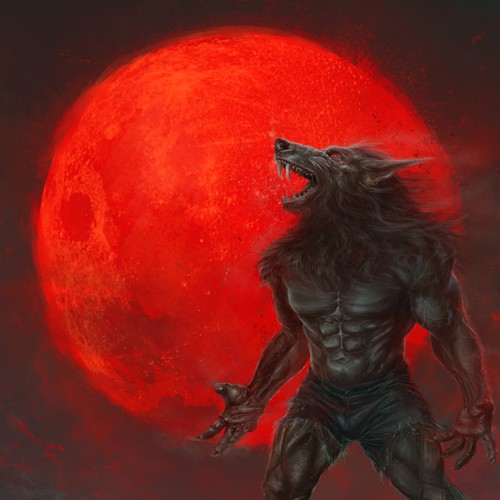 Red Werewolf - illustration