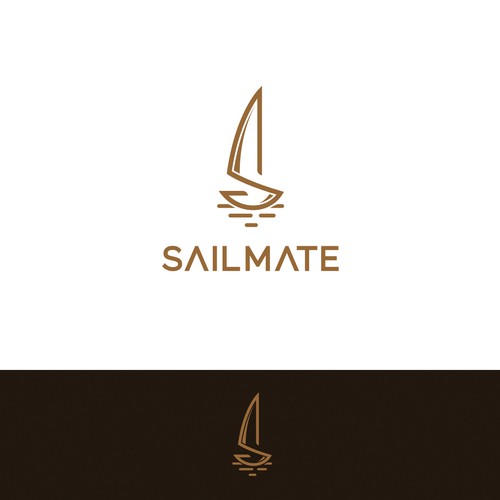 Modern minimal and sophisticated logo for fashion sail bags.