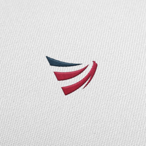 Cool Abstract Eagle American Flag Logo Design. 