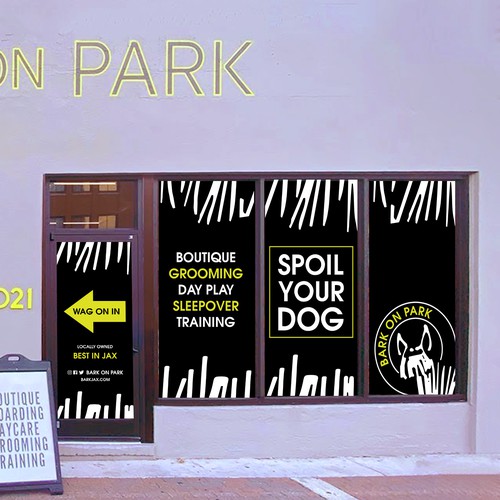 BARK WINDOW SIGNAGE