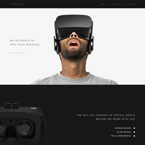 Website for a VR Company