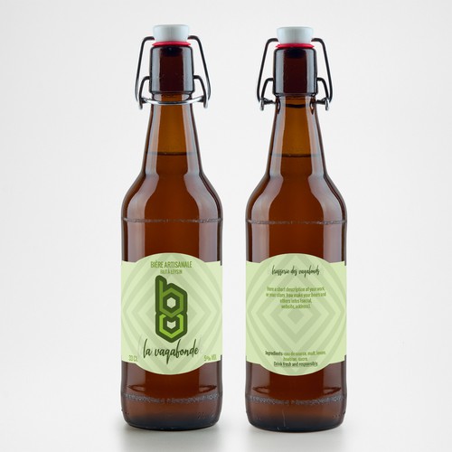 Minimal label for craft beer