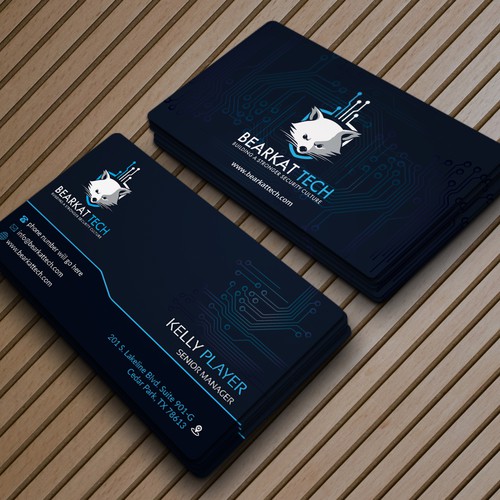 Modern Business card for BEARKAT TECH