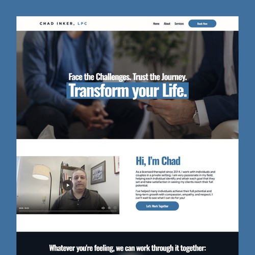 Startup Website for Chad Inker, LPC