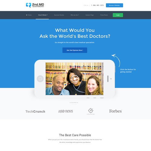 Medical Website Mockup