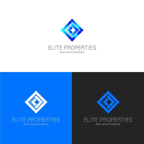Conceito de logotipo consistente, abstrato e moderno para empresa de construção