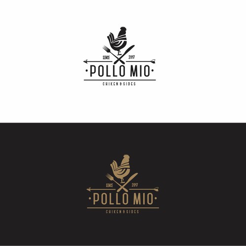 Pollo Mio Logo design