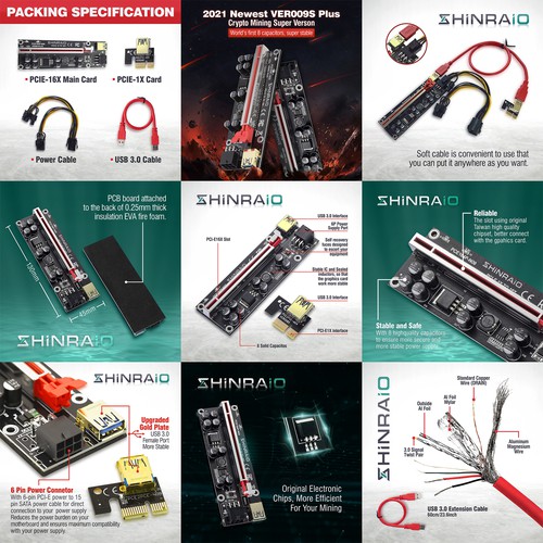 Shinraio Gpu Riser Amazon Photos