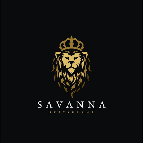 Lion luxury logo