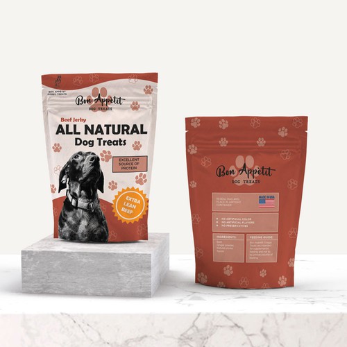 Pouch design for Dog treats