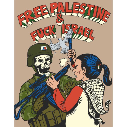 Free Palestine campaign poster