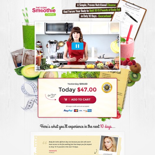 Smoothie Landing Page