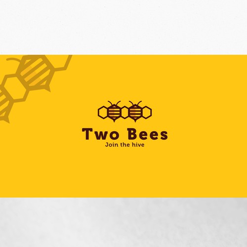 Create a business logo for Two Bees - a digital marketing training company.