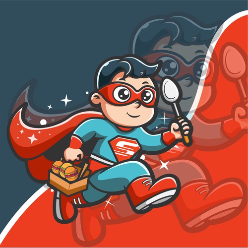 boy superhero cartoon