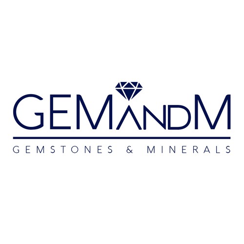 Modern logo for gemstone and mineral resale business