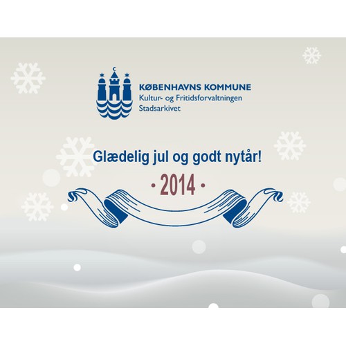 Design a warm and merry Christmas card for the City Archives of Copenhagen