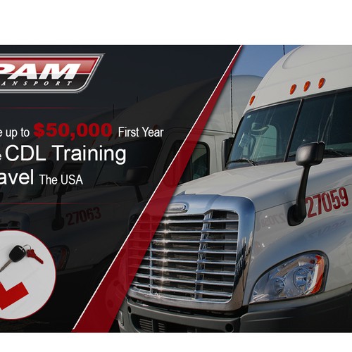 Create a Facebook Ad for a Truck Driver Training Company