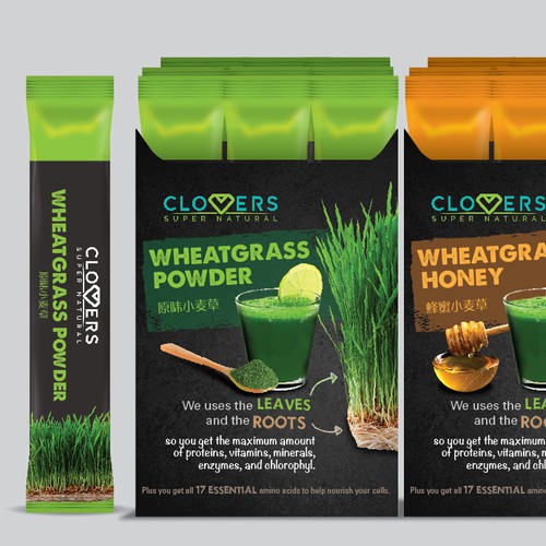 Wheatgrass Display Box