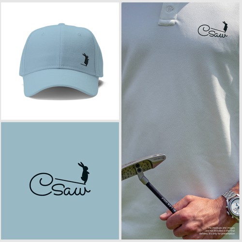 Clean, modern logo for golf