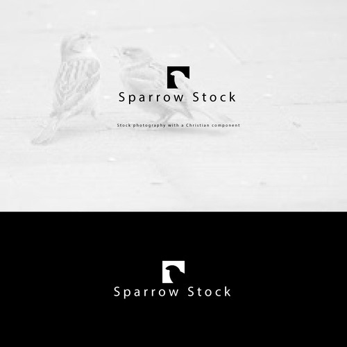 bold logo concept for sparrow stock