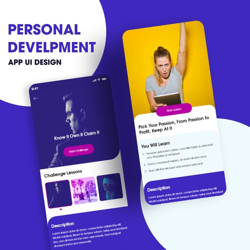 Personal Development App Ui Design