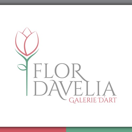 Elegant flower based logo