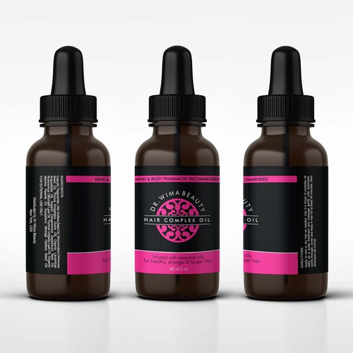 Dr Wima Beauty Product Label Design