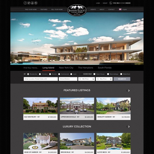 Homepage Redesign For Boutique Real Estate Firm