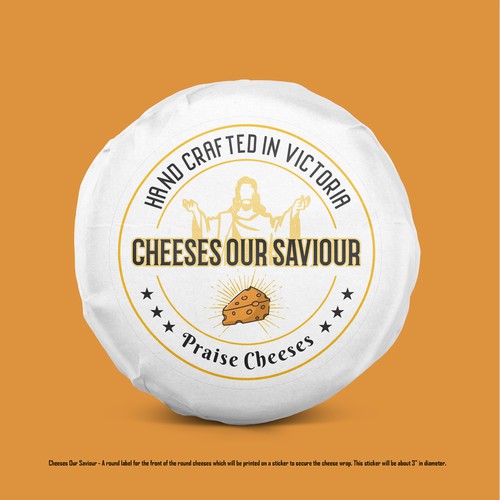  Irreverent cheeky cheese brand.